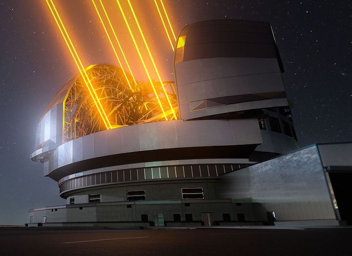 Artists impression of the Extremely Large Telescope