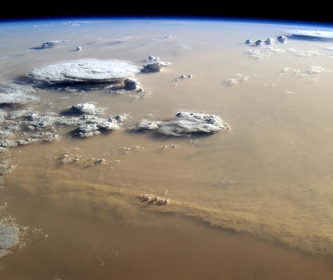 Convective clouds over the Sahara desert