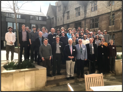 Attendees of the OxCHEDS Annual Meeting 2023, pictured outside the Levine Cafe.