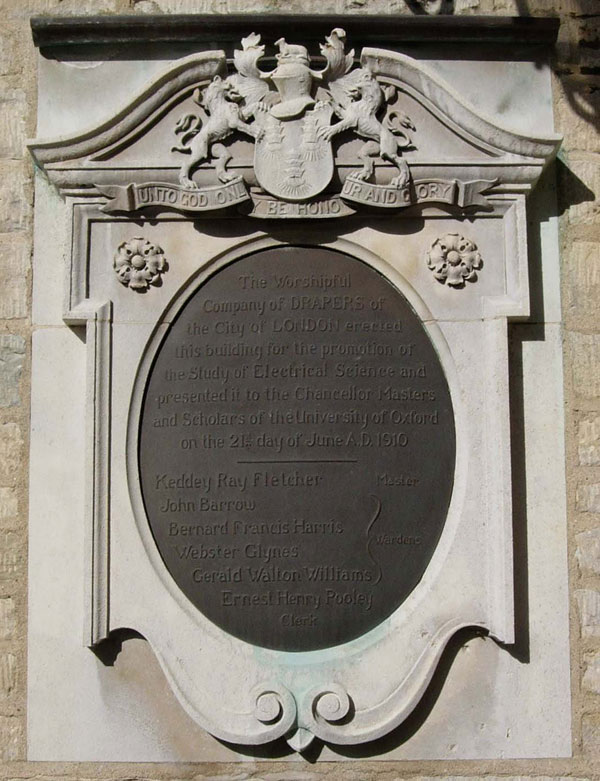 Plaque on Townsend Building