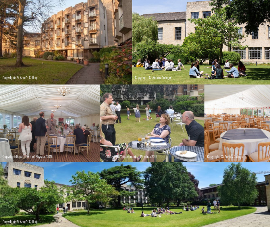 Various views of St Anne's College gardens, plus some from our alumni garden party back in 2015.