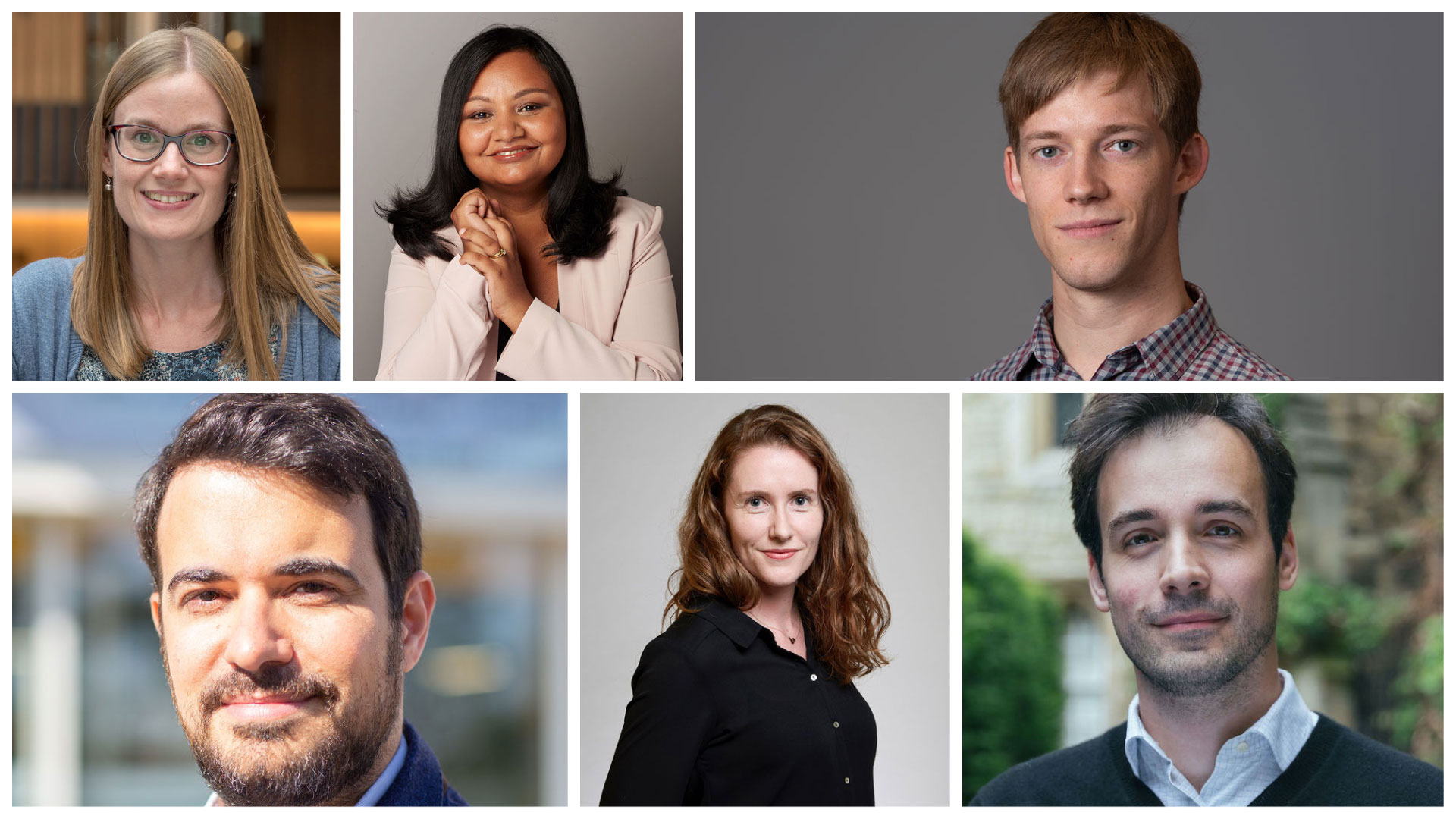 Headshots of fellows at the Department of Physics