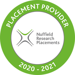 Nuffield Research Placement Provider badge