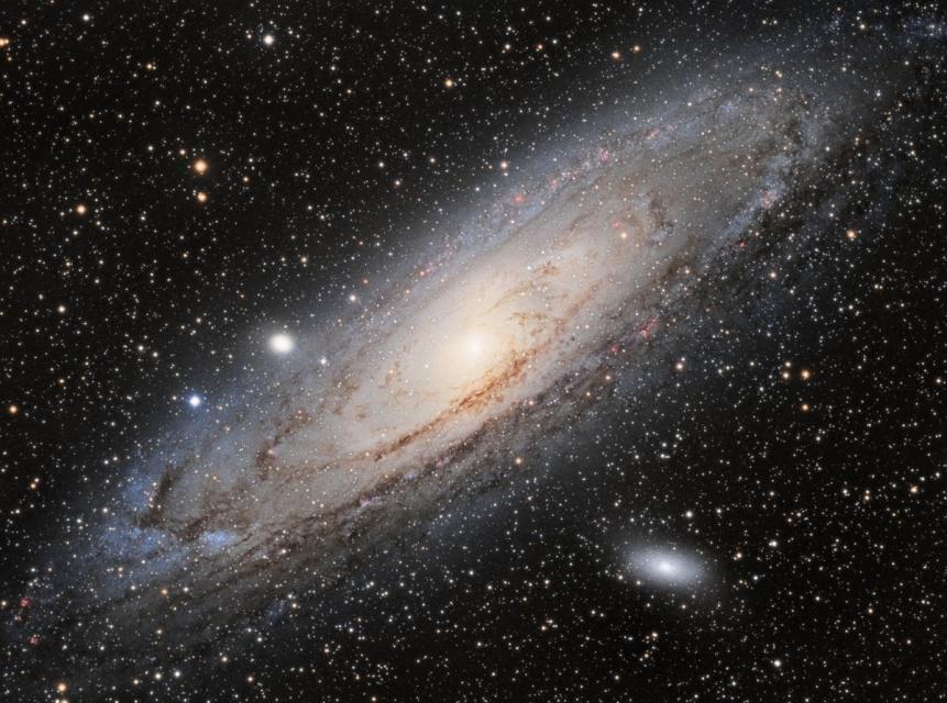 Optical image of the Andromeda galaxy