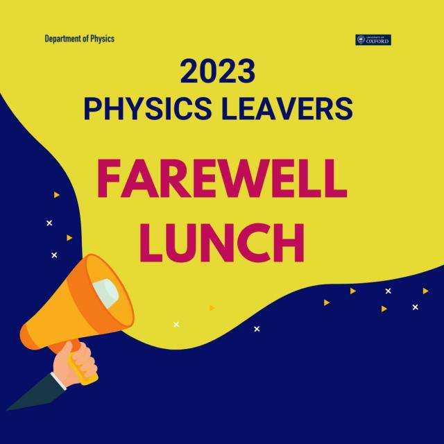 2023 Physics leavers farewell lunch