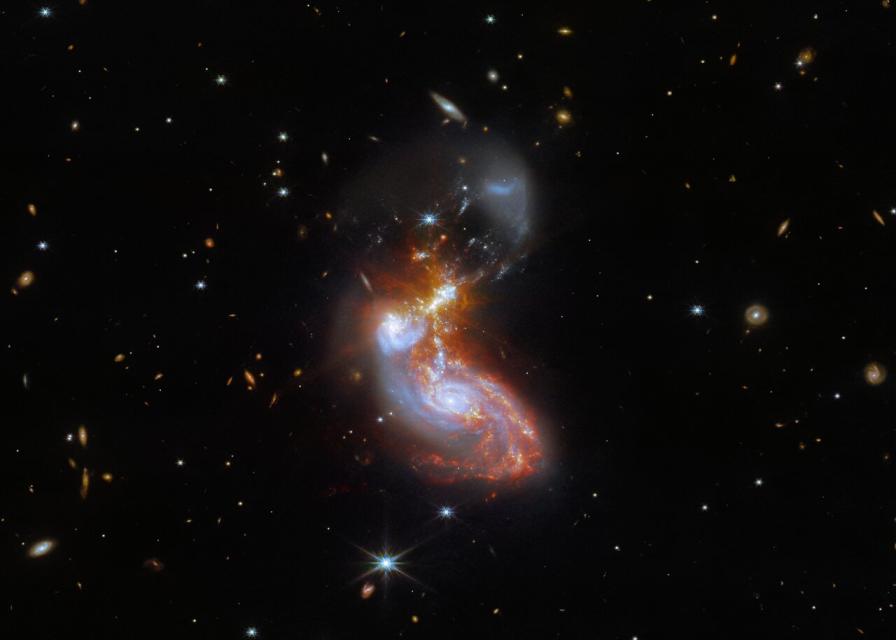 A great galaxy image taken by the James Webb Space Telescope
