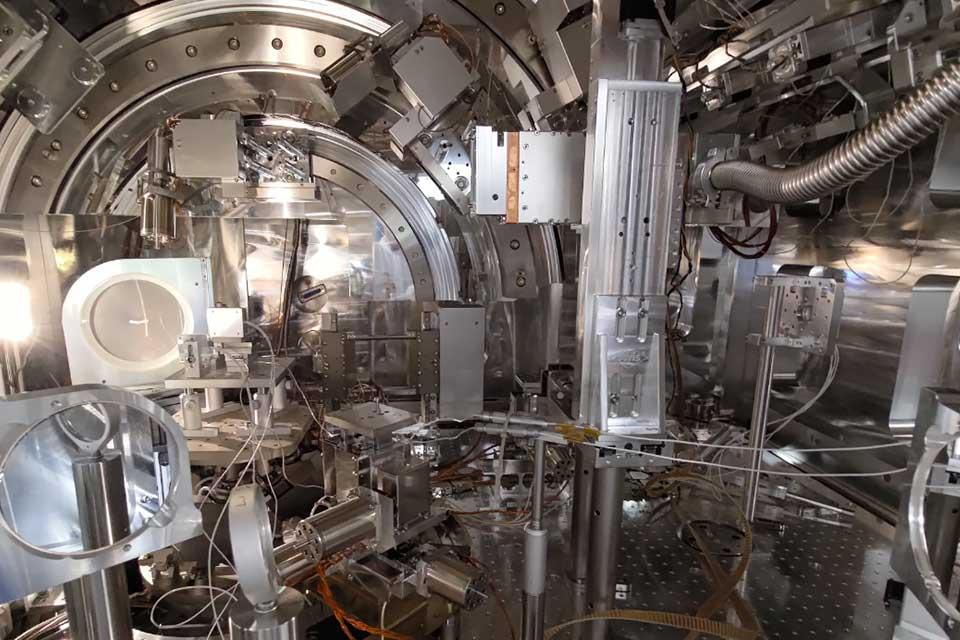 Axion search experiment installed in the interaction chamber of the HED/HiDEF instrument at the European XFEL.	