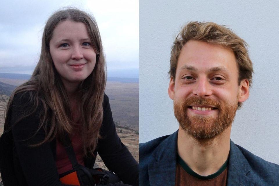 Dr Isabelle Taylor, left, and Dr Milan Klöwer, right
