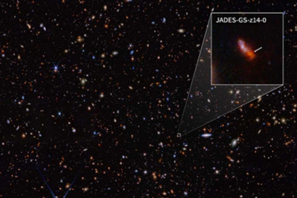 Infrared image from NASA James Webb Space Telescope