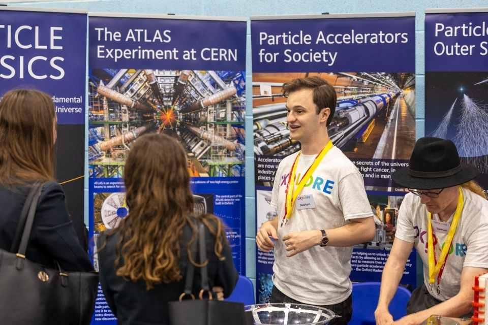 The particle physics stall at Oxplore