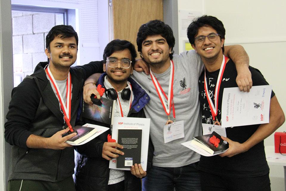 The Oxonians, winners of this year's preliminary of the international theoretical physics competition, PLANCKS