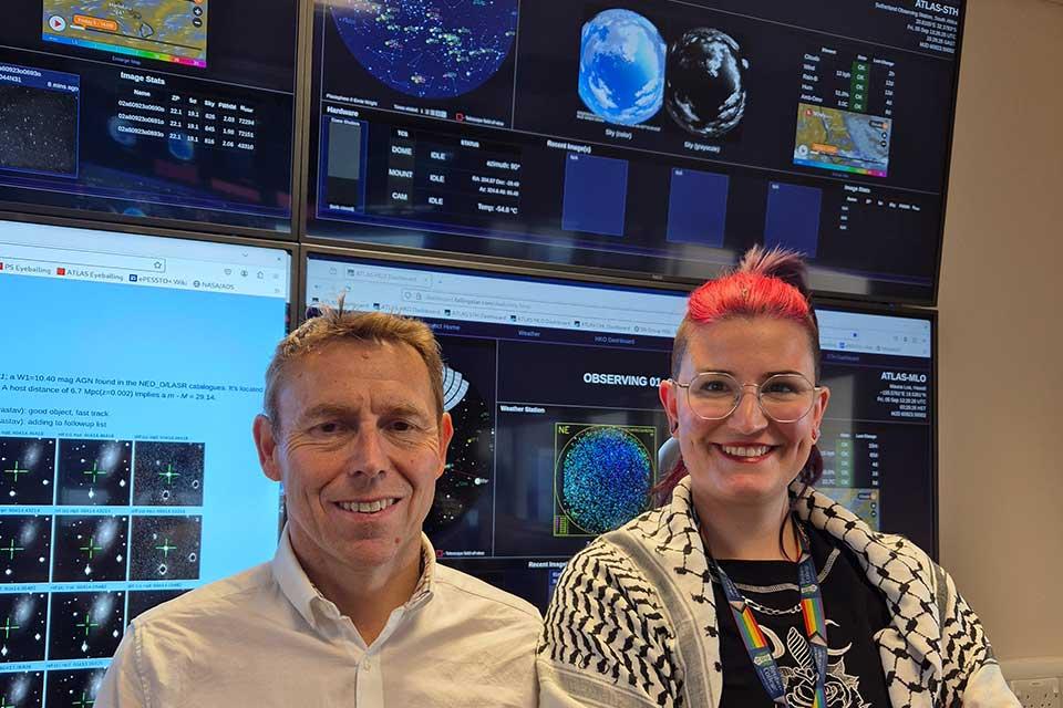 Professor Stephen Smartt and Dr Heloise Stevance