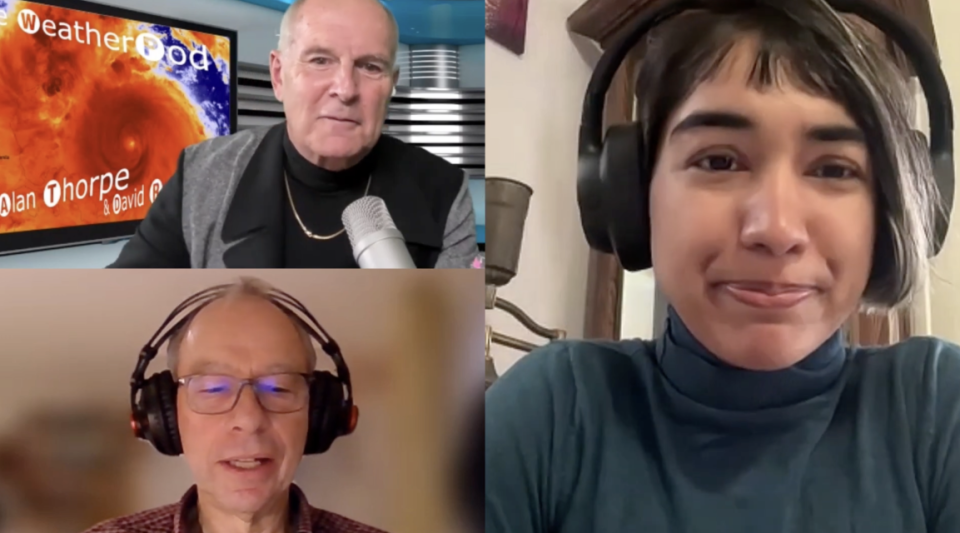 screenshot of the Weather pod podcast