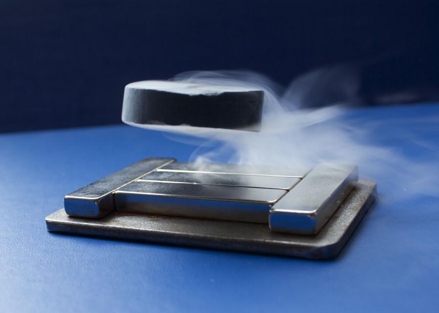 Levitating superconductor