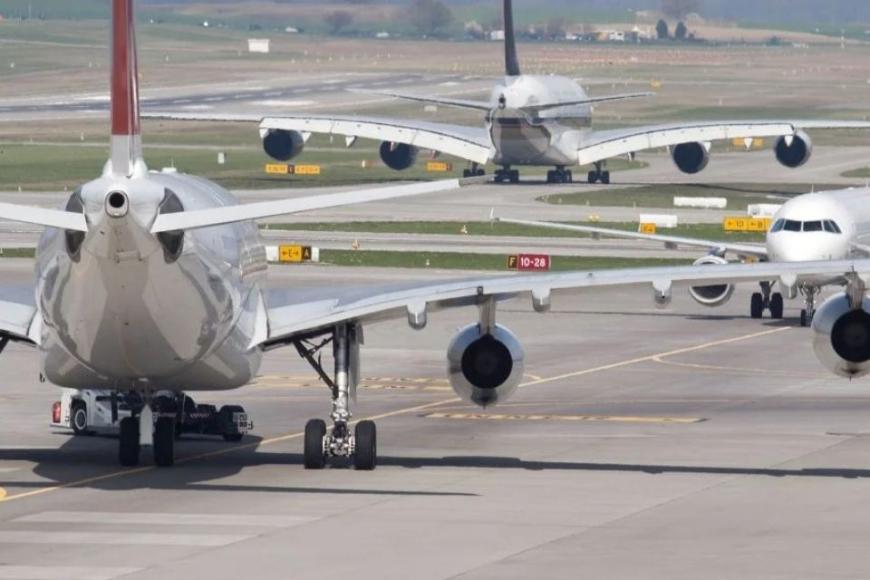 Aircrafts at an airport