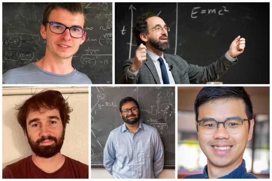 Clockwise from top left: Dr Glenn Wagner, Professor Steve Simon, Dr Yves Kwan, Professor Siddharth Parameswaran and Dr Nick Bultinck