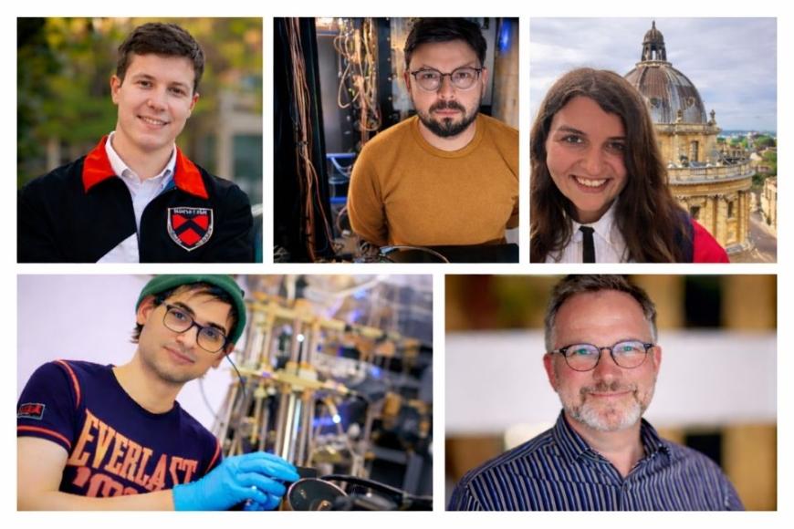 Clockwise from top left: Cosmin Andrei, Dr Gabriel Araneda Machuca, Oana Bazavan, Dr Keith Norman and Dr Mustafa Bakr