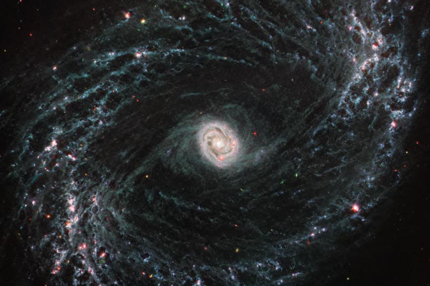 Image of a galaxy taken by the James Webb Space Telescope