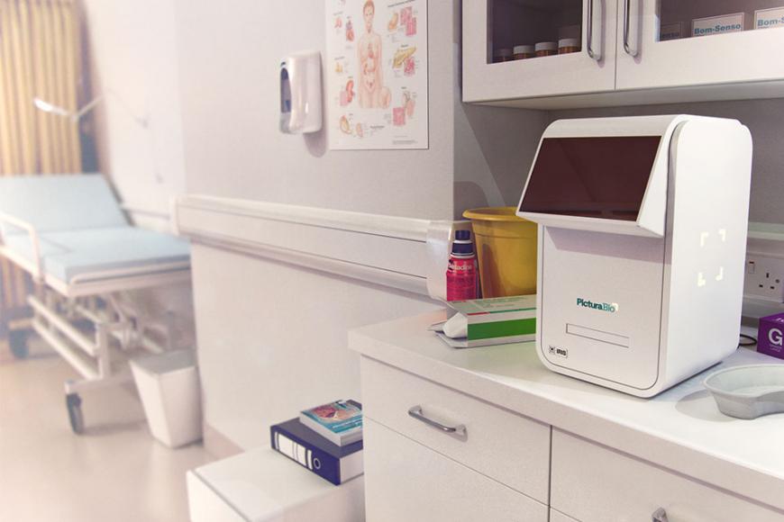 An image of the Pictura Bio machine in a GP surgery
