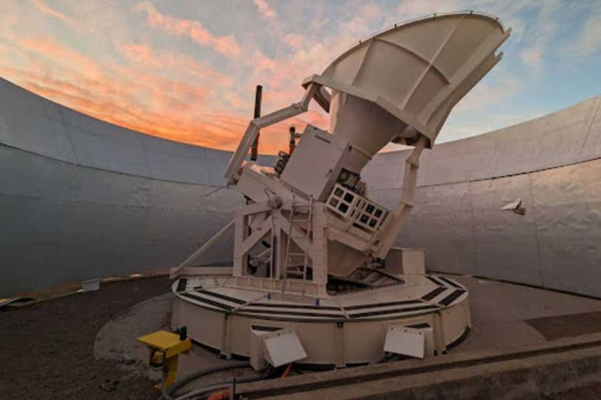 One of the Simons Observatory small aperture telescopes (SAT)