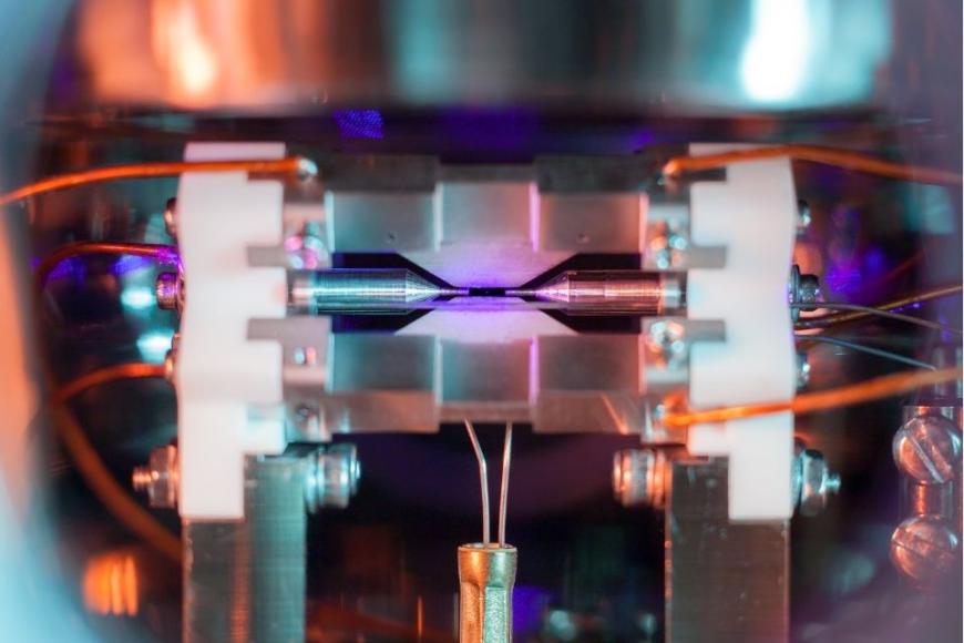 Single atom in ion trap