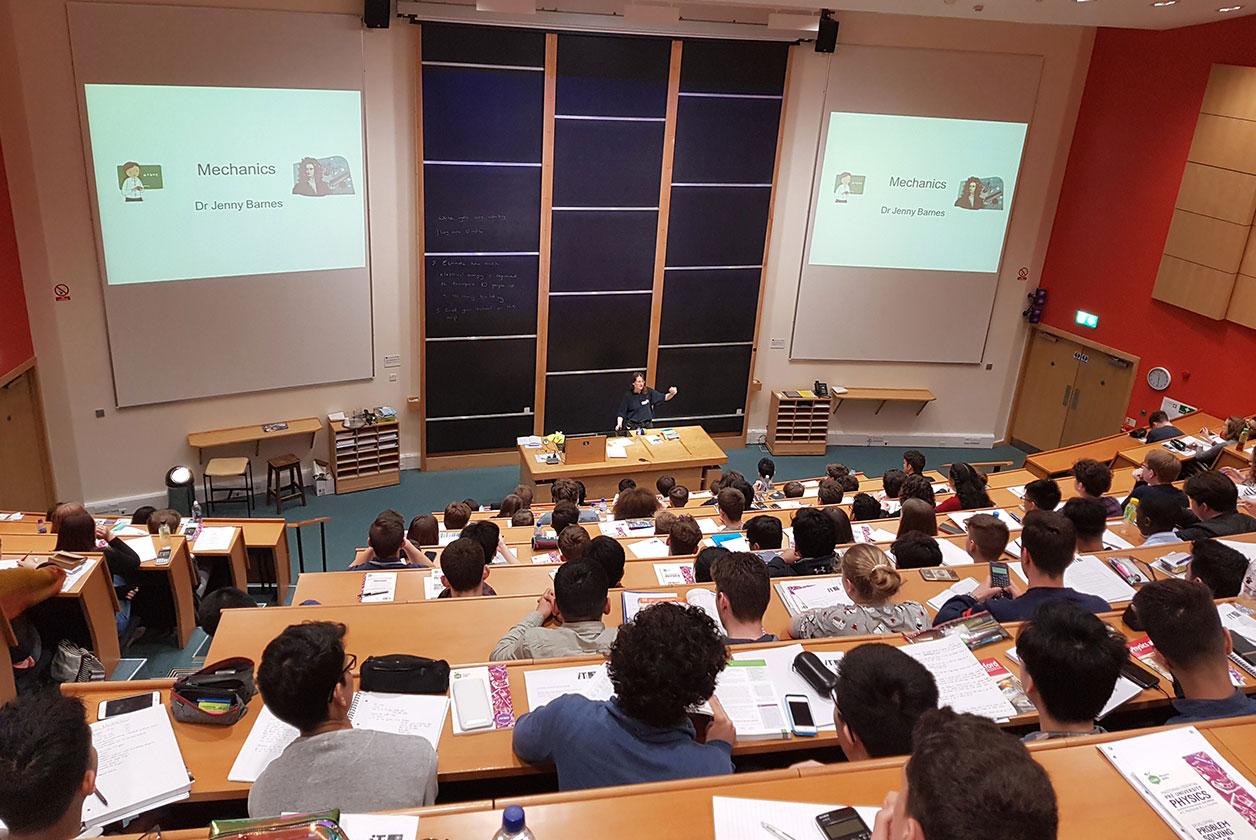 Undergraduate students in a lecture theatre