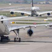 Aircrafts at an airport