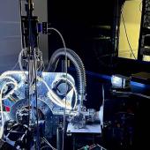 research topics in particle physics A high vacuum system used to create ultracold strontium atoms for use in the AION experiment, Beecroft Building, Department of Physics