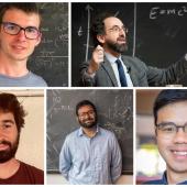 Clockwise from top left: Dr Glenn Wagner, Professor Steve Simon, Dr Yves Kwan, Professor Siddharth Parameswaran and Dr Nick Bultinck