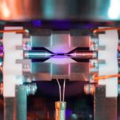 Single atom in ion trap