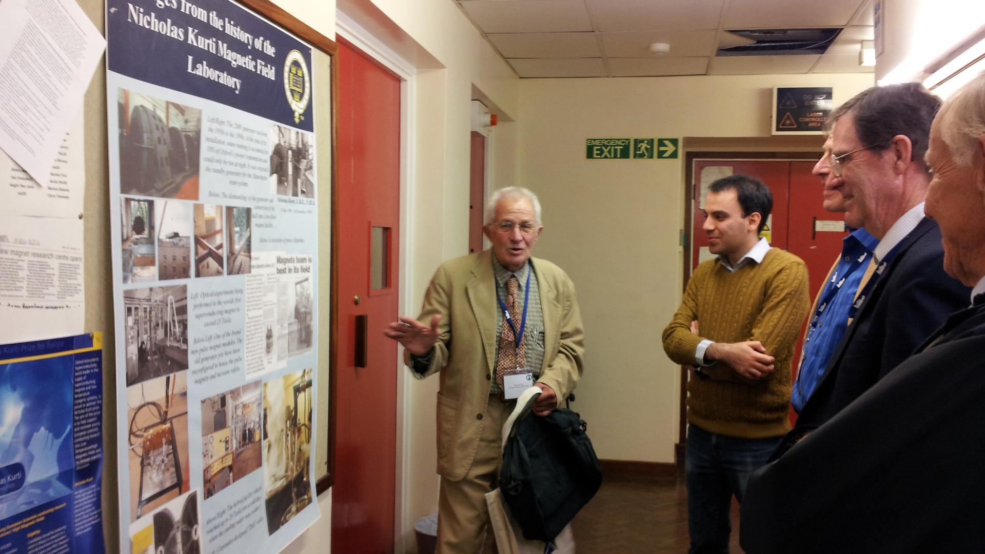 Rhodes scholars visiting the Department of Physics during the 110th Rhodes anniversary in 2013