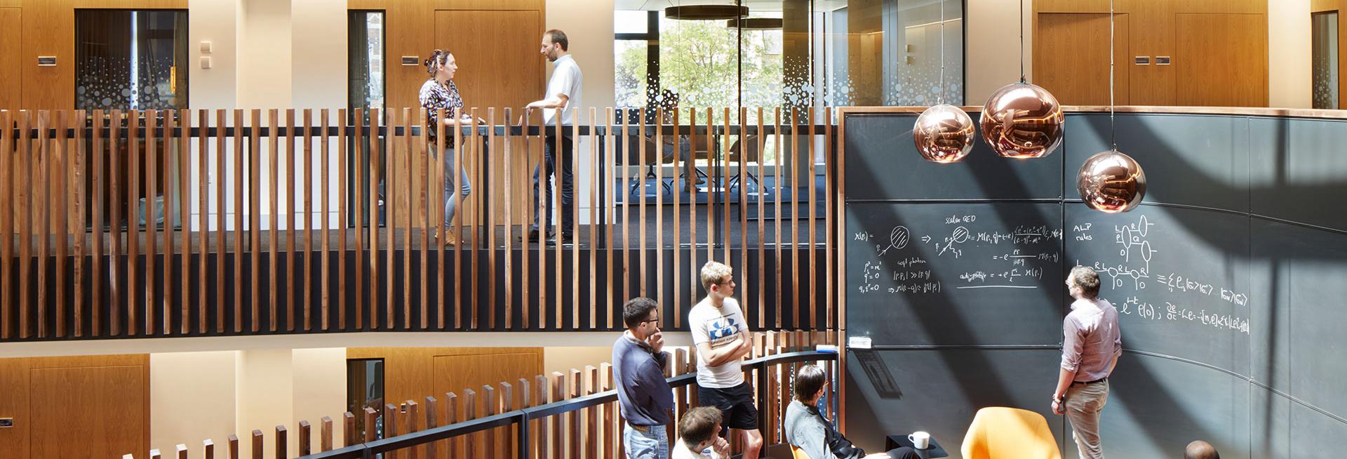 Studying in the Beecroft building at the Department of Physics