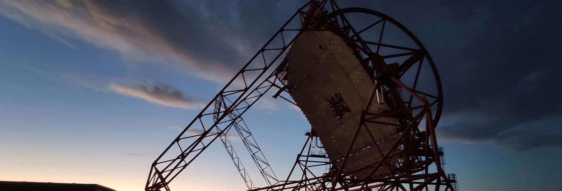 HESS telescope at dusk