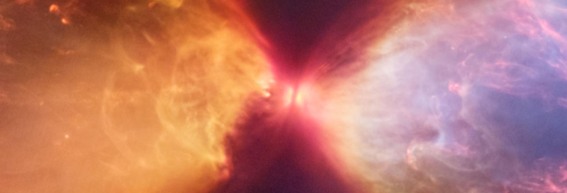 Image from the James Webb Space Telescope of protostar and disc