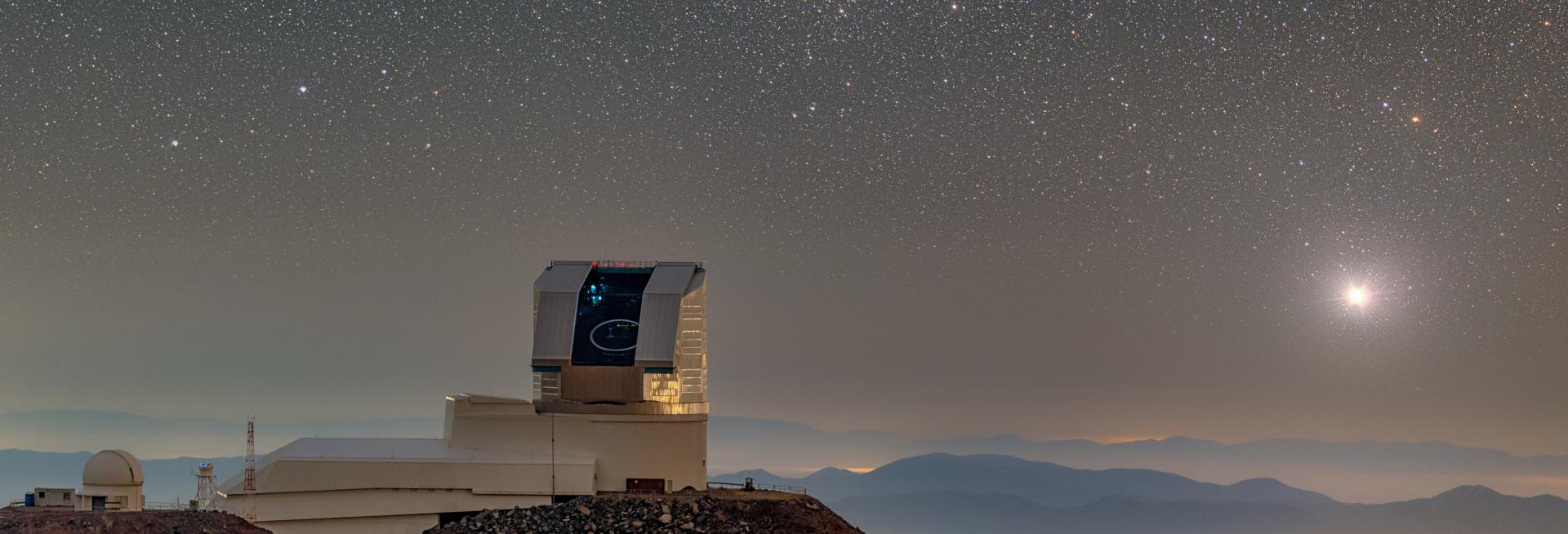 Rubin with M42 during first look data collection