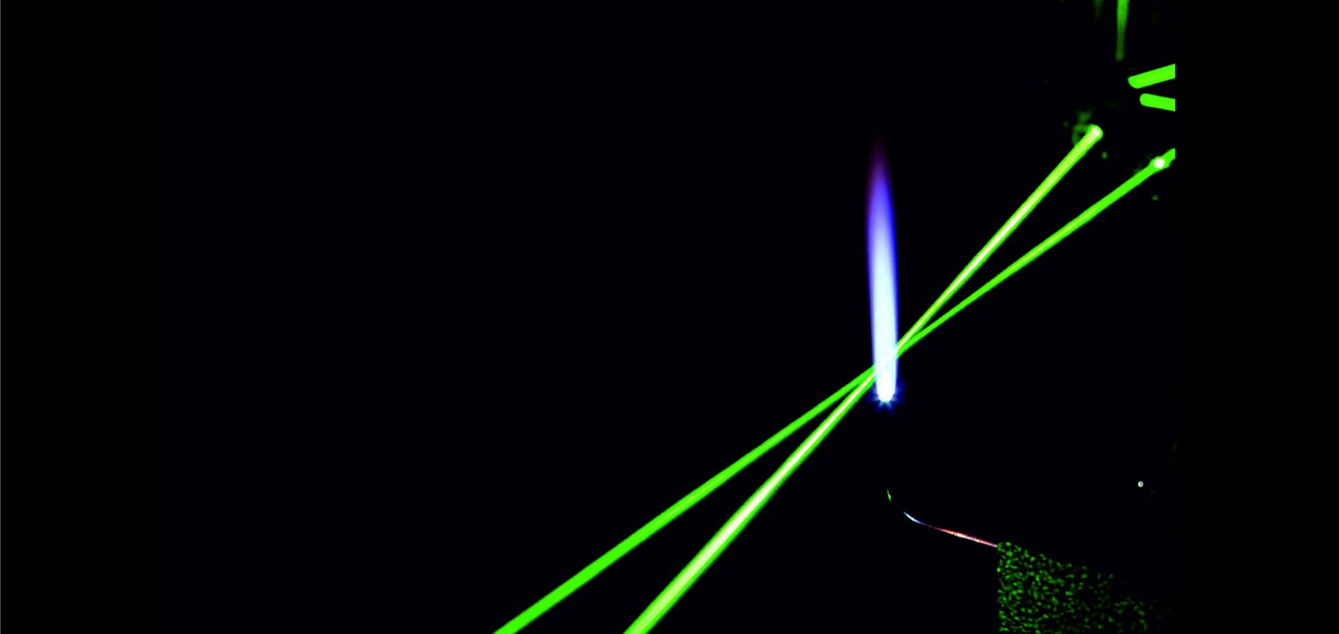 lasers in flame