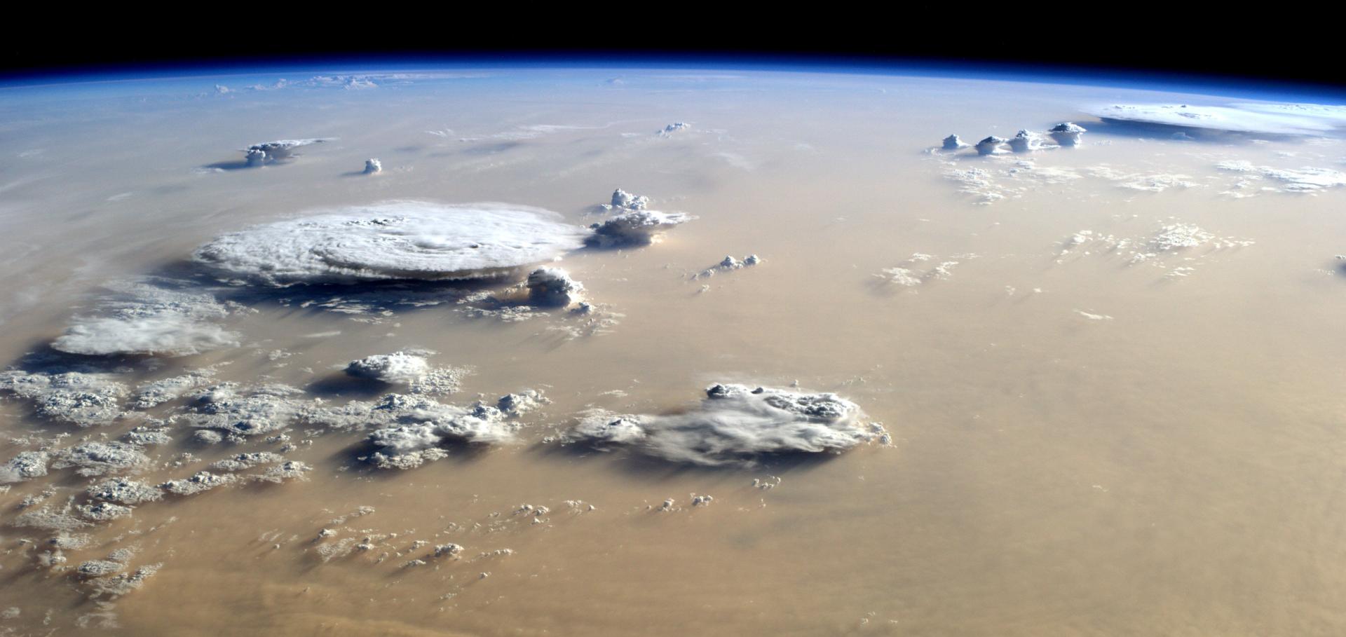 Saharan dust and deep convection