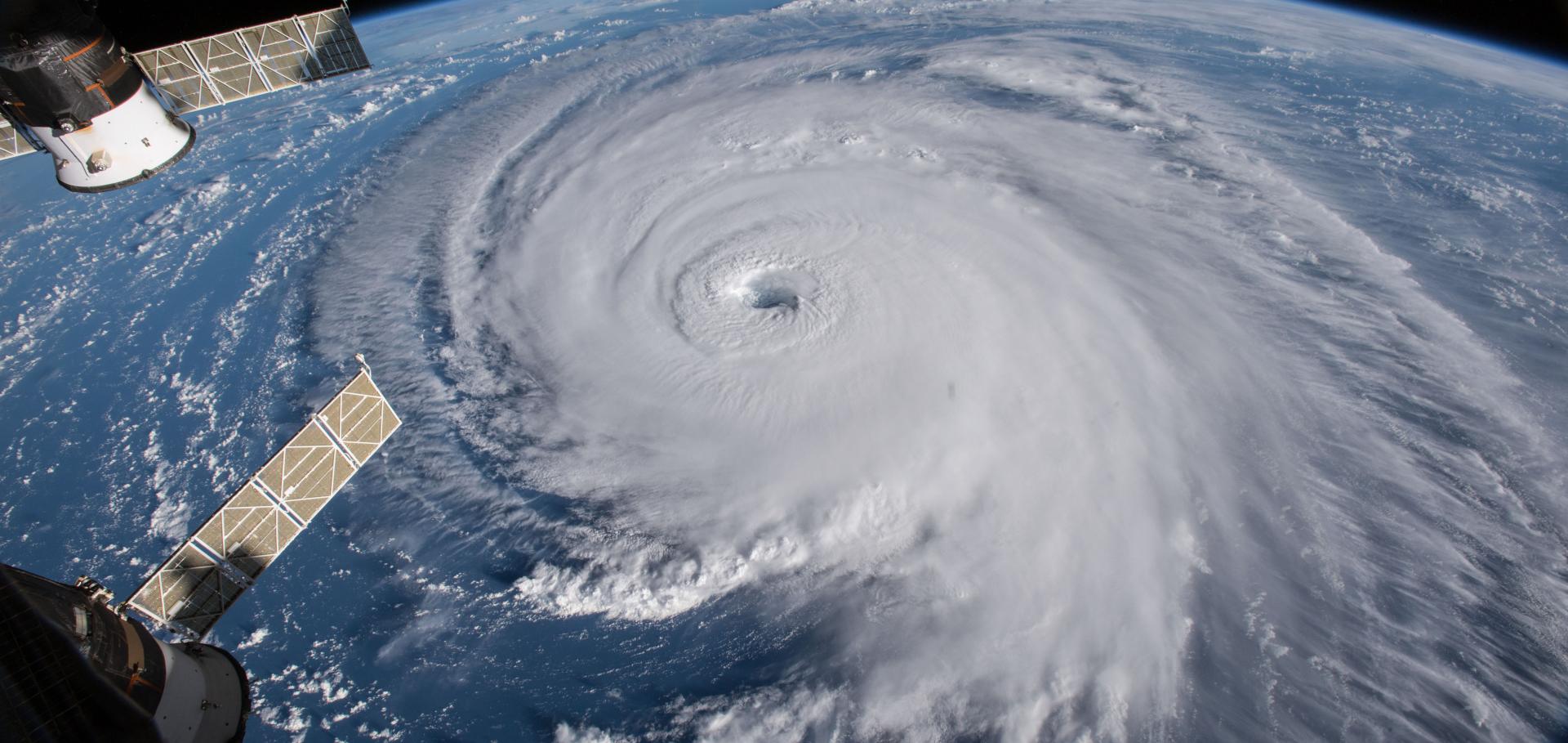 View of a tropical cyclone from the ISS