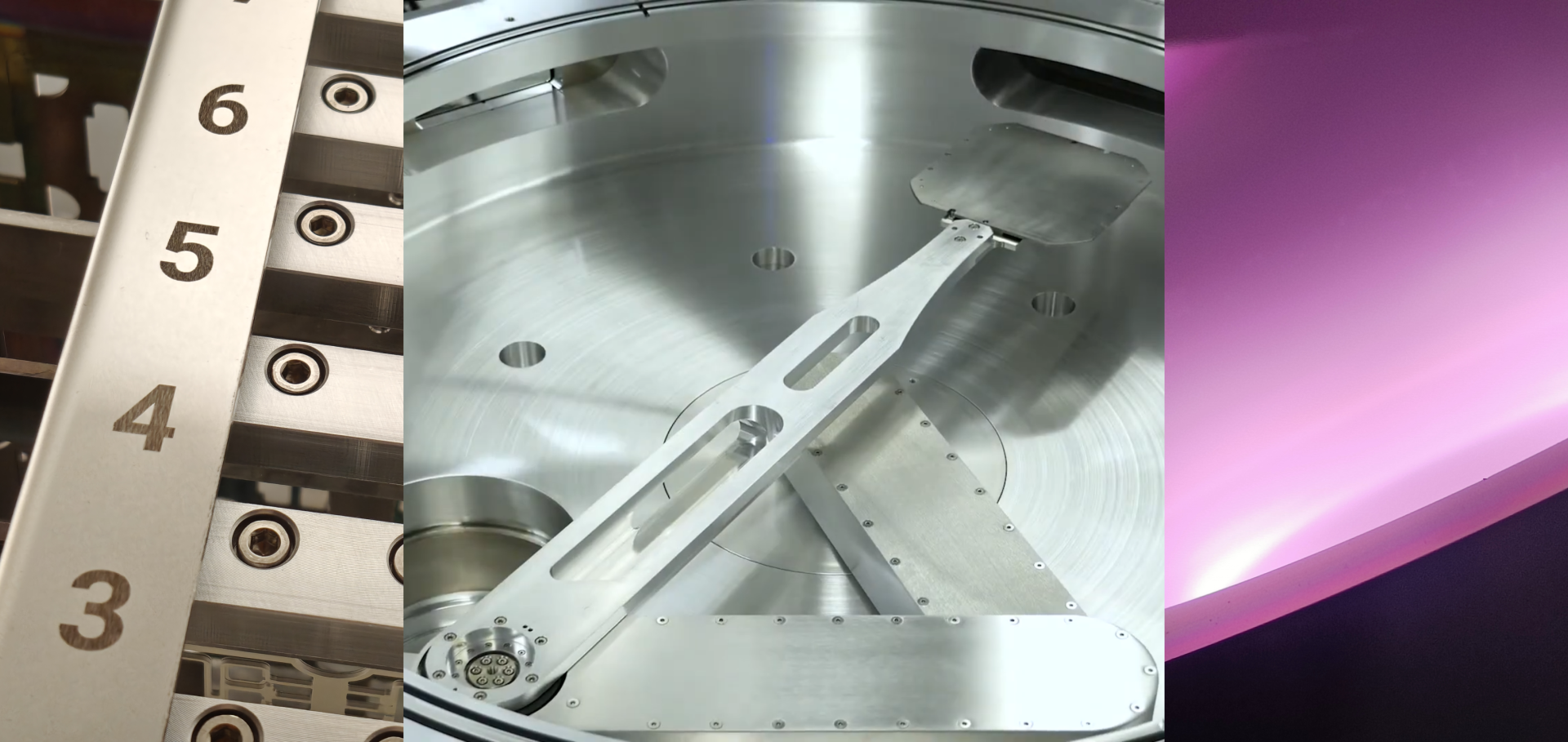 High-vacuum storage, transport and deposition within the Cluster Tool.