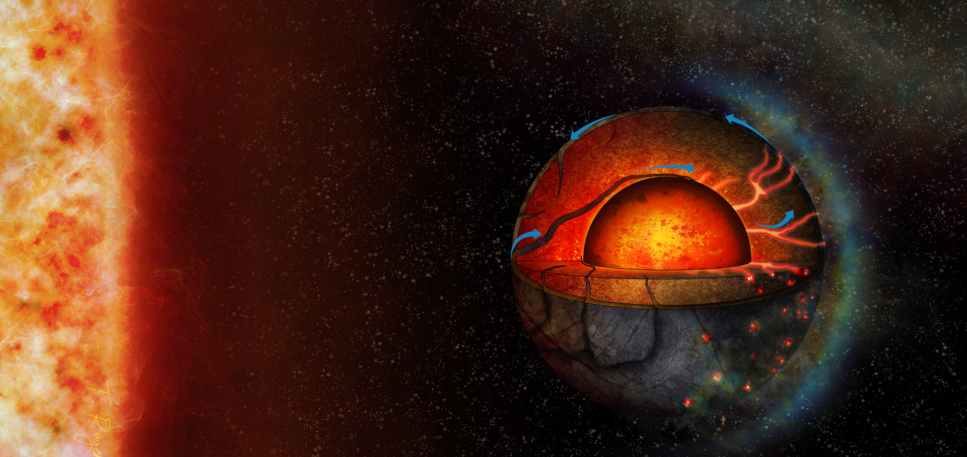 Hemispheric tectonics on super-Earth LHS 3844b