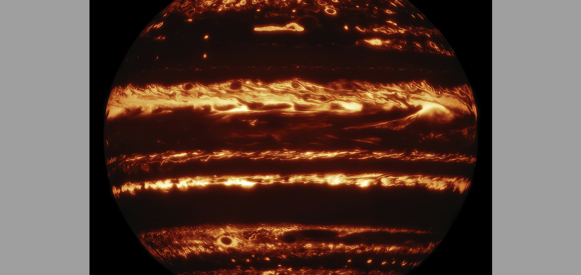 Jupiter's infrared image
