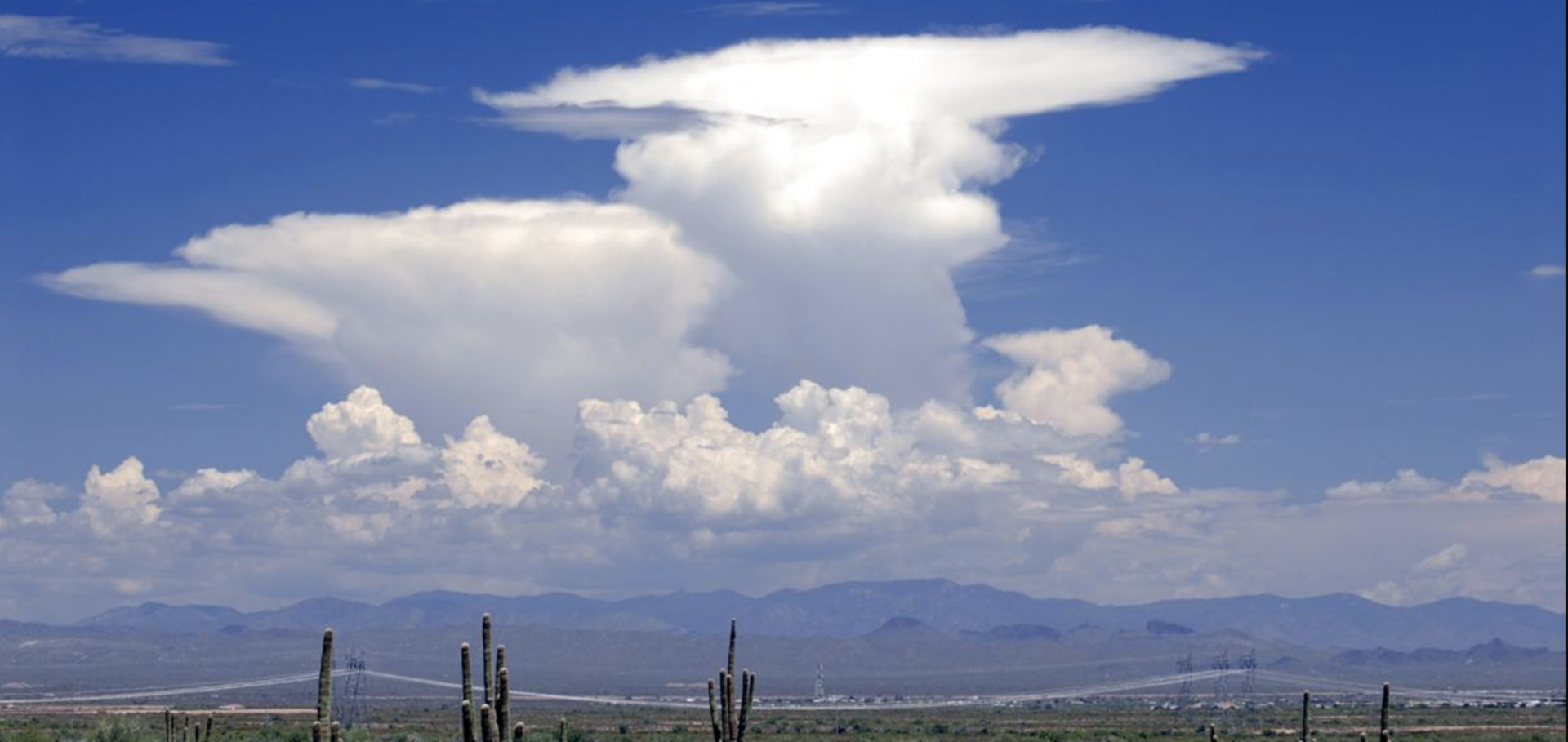 Monsoon Anvils in Arizona
