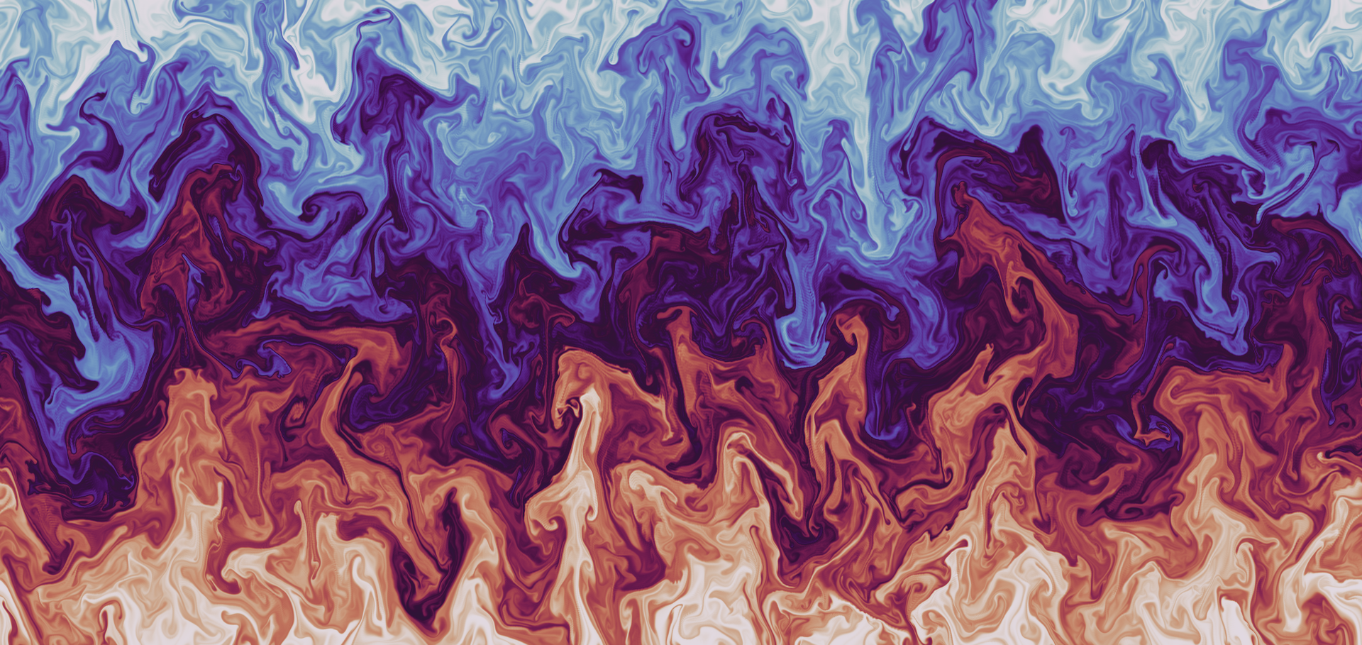 Plot of developing Rayleigh-Benard instability