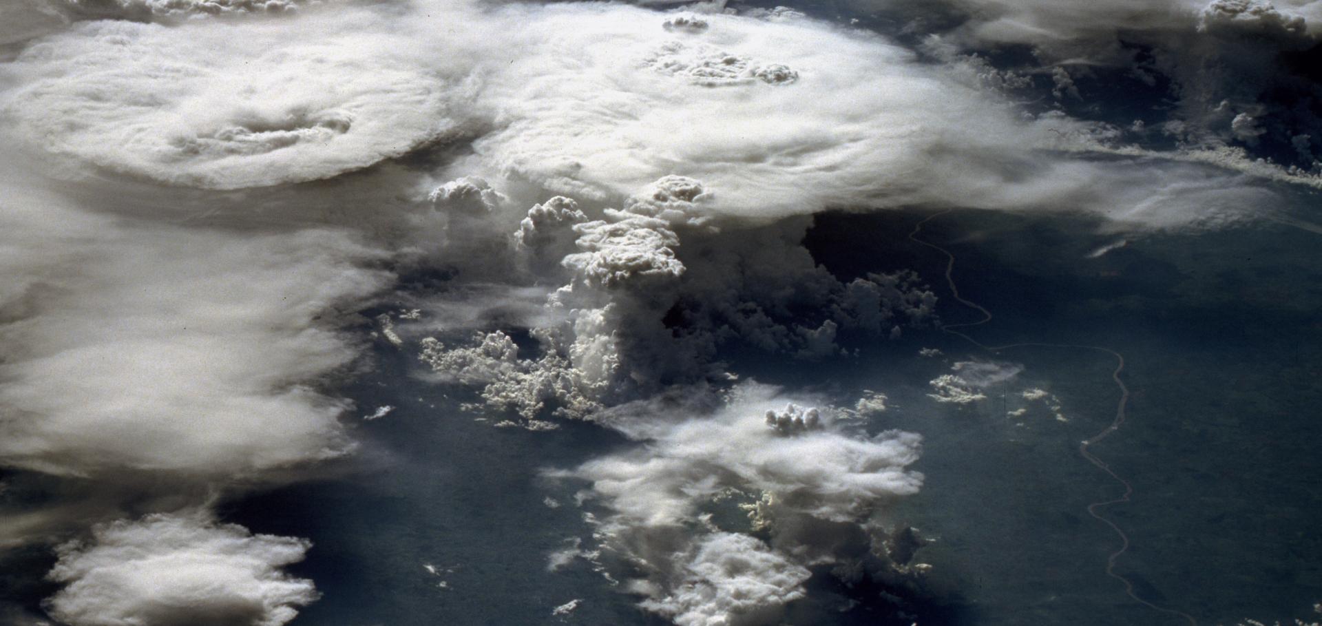 Clouds and smoke over the Amazon