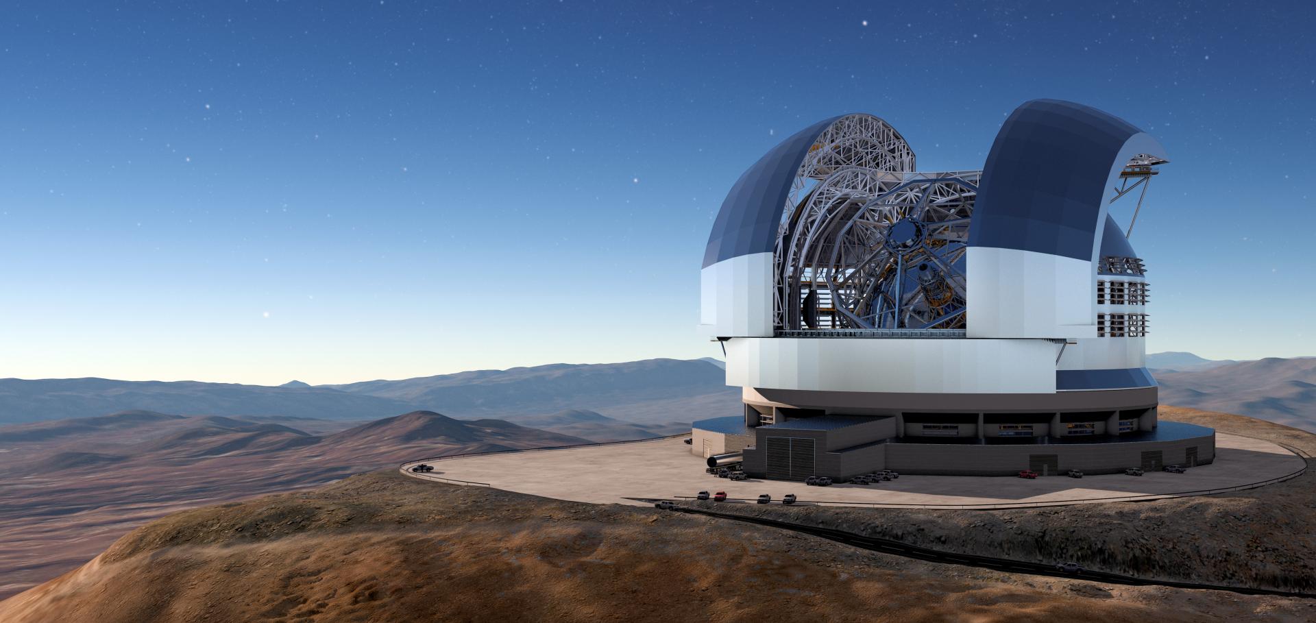 A render of the Extremely Large Telescope.