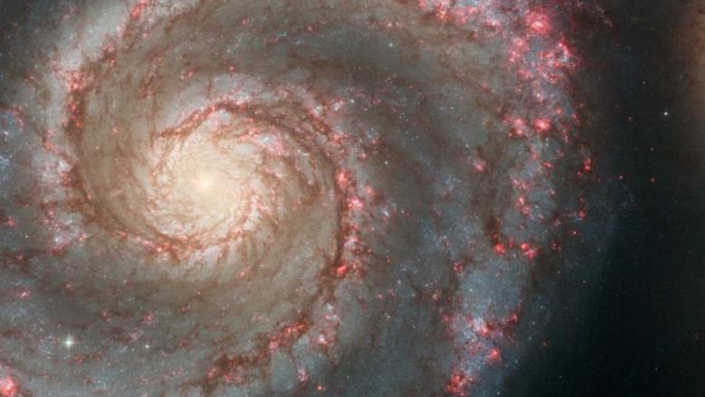 The whirpool galaxy M51. Bright lanes of star formation may be triggered by interactions with a nearby companion. In Oxford we study the growth, evolution, central black holes, star formation rates and instellar medium of galaxies, the building blocks of our universe. Credit: NASA, ESA, S. Beckwith (STScI) and the Hubble Heritage Team (STScI/AURA)