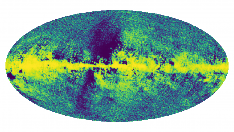 Polarization map of the CMB + galactic foregrounds at 140 GHz