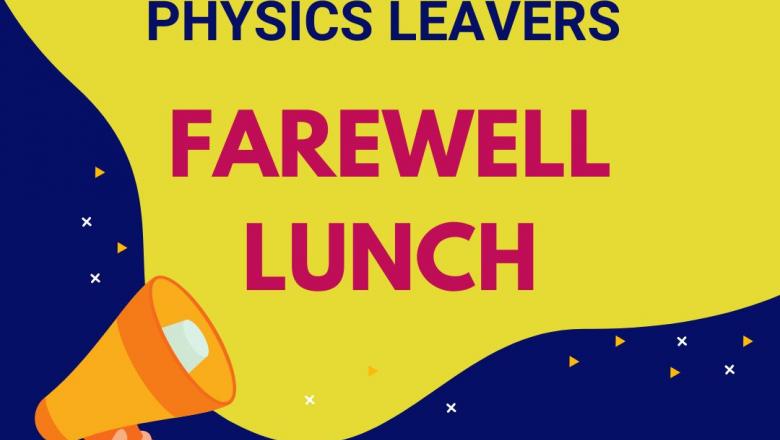 2023 Physics leavers farewell lunch