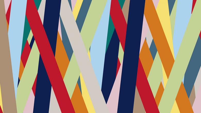 Multi-coloured lines