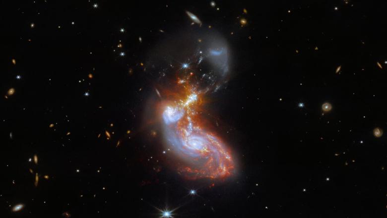 A great galaxy image taken by the James Webb Space Telescope